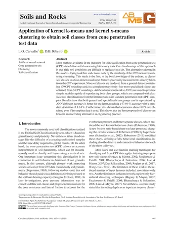 Más sobre Aplicación de la Agrupación de Kernel K-medias y Kernel X-medias para Obtener Clases de Suelo a partir de la Penetración de Conos