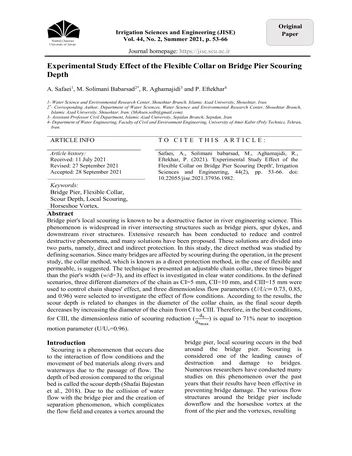Más sobre Estudio Experimental del Efecto del Collar Flexible en la Erosión de Pilas de Puentes.